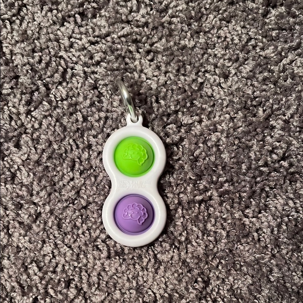 Fat Brain Toy Co Simple Dimpl Pop It Fidget Toy Keychain